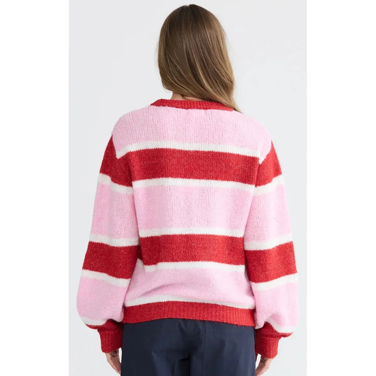 HOLIDAY - COVE KNIT-Pink Multi Stripe