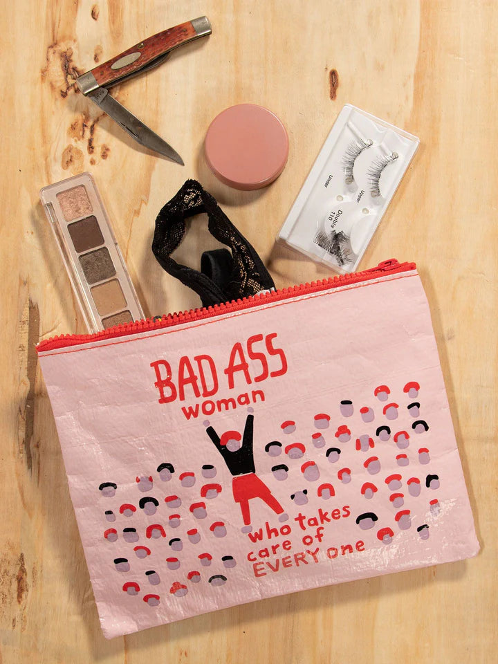 Bad Ass Woman Zipper Pouch