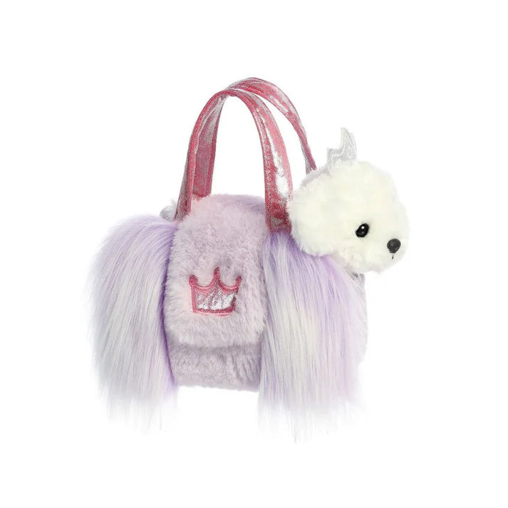 Fancy Pal - Bichon Purple Frill Bag with Crown