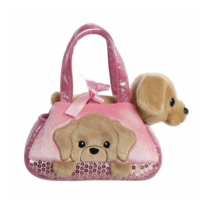 Fancy Pal - Peekaboo Labrador in Pink Labrador Bag