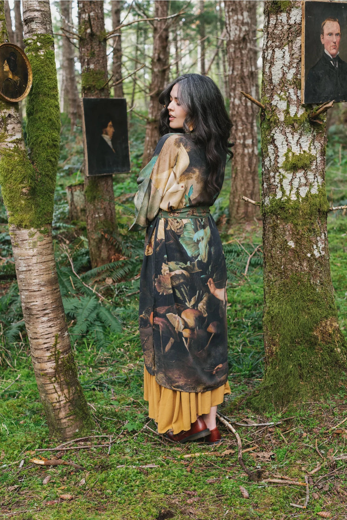 Market Of Stars - Heartwork - Opera Duster Bamboo Kimono Robe