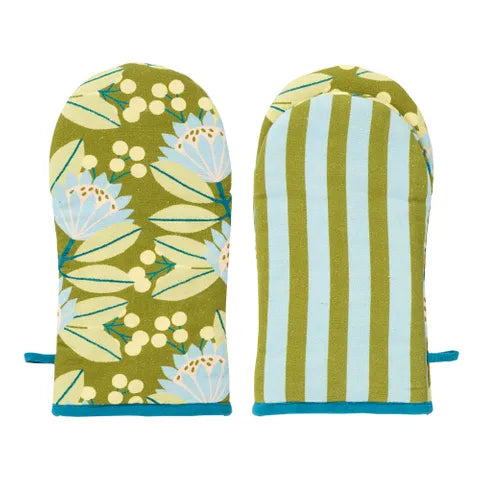 Kirra Cotton Oven Gloves - Olive