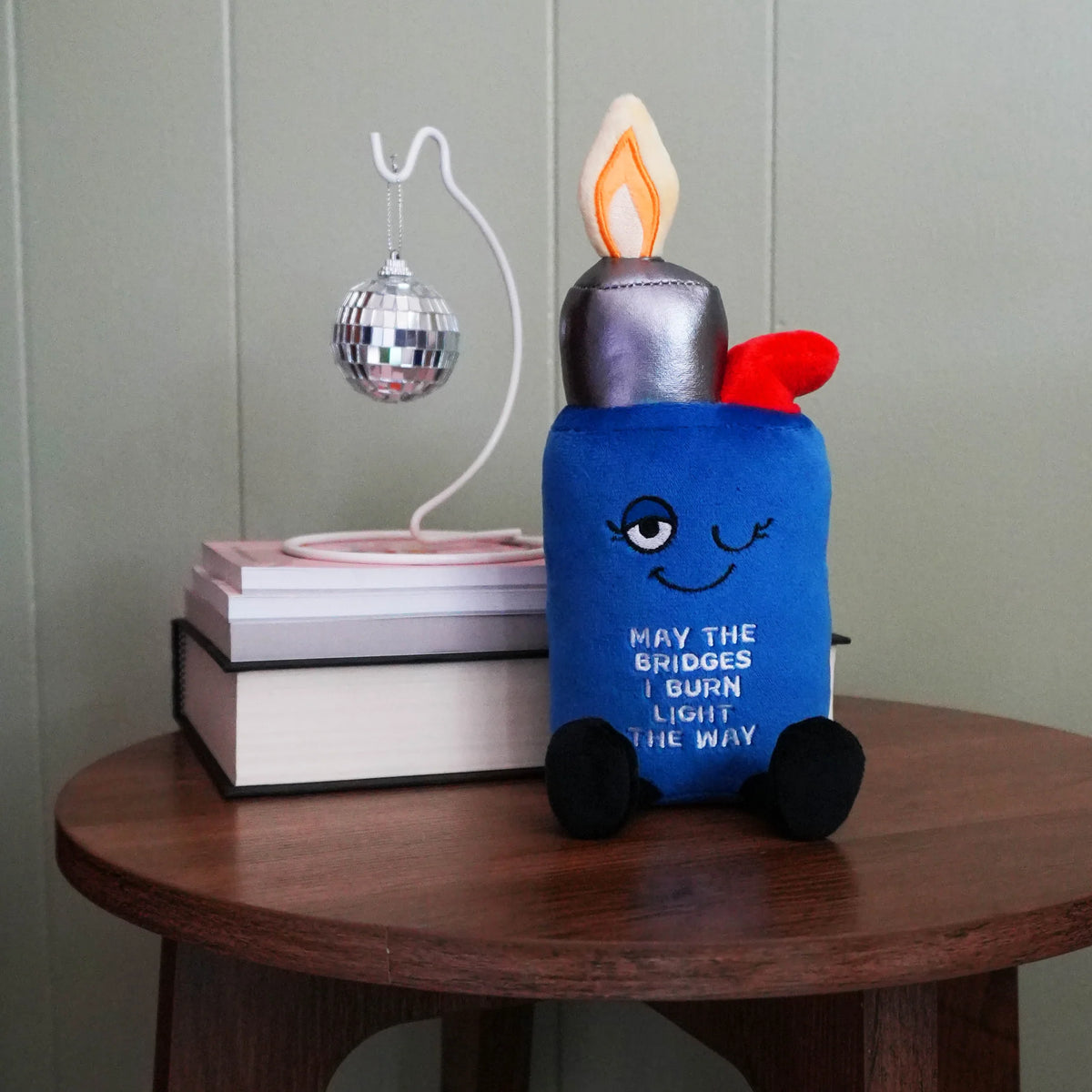 "May the Bridges I Burn Light the Way" Lighter Plush