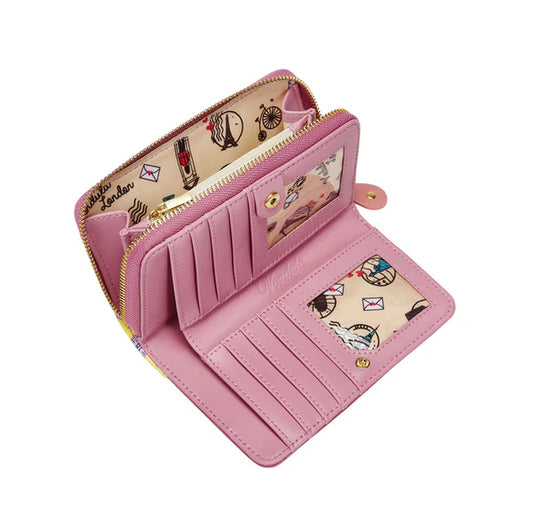 Vendula Sewing Shop Raspberry Edition Medium Ziparound Wallet