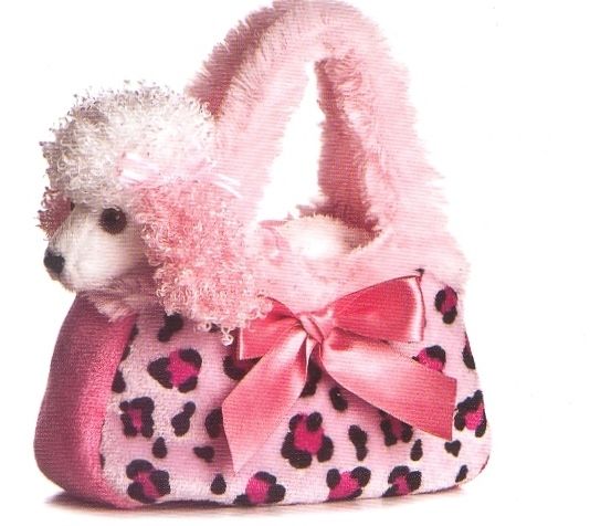 Fancy Pal - Poodle in Pink Spot Bag