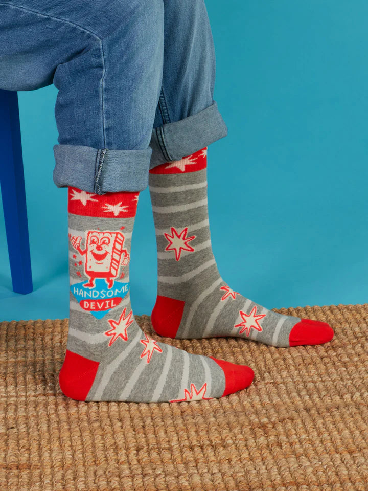 Handsome Devil Mens Crew Socks