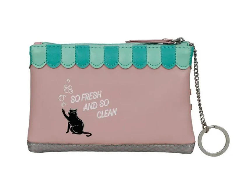 Vendula Bubble Cats Laundromat Zipper Coin Purse