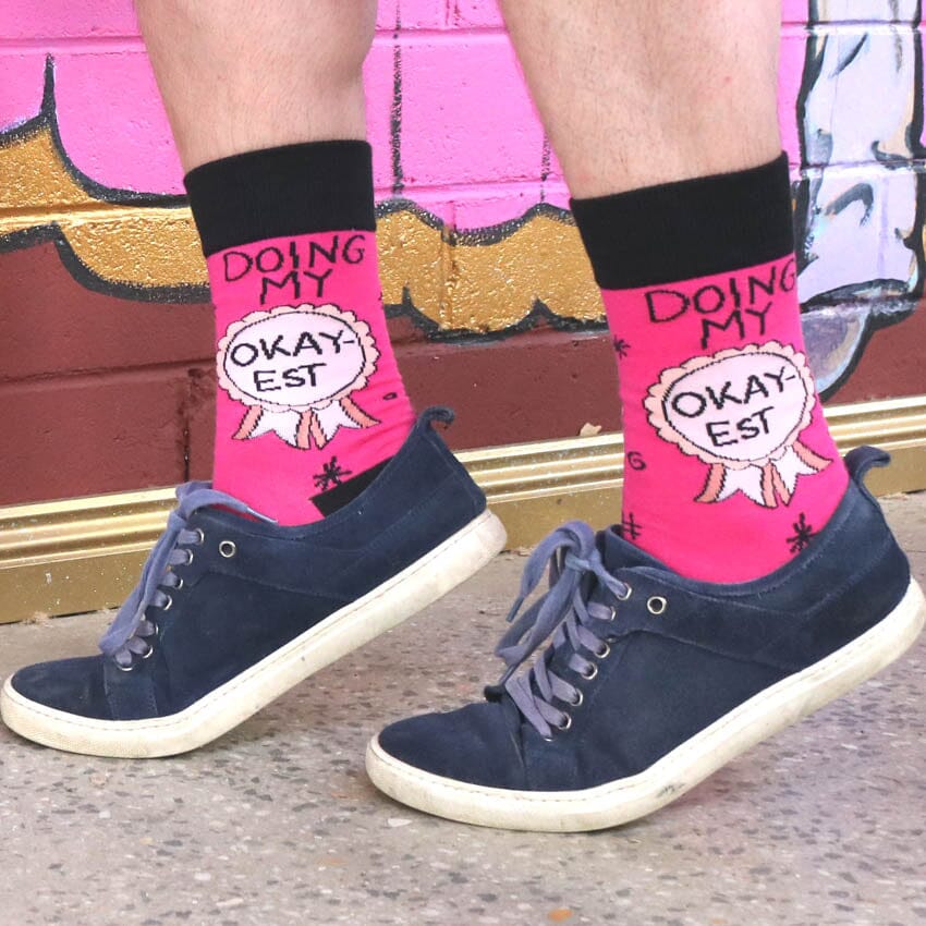 Doing My Okay-est Socks - Unisex Medium