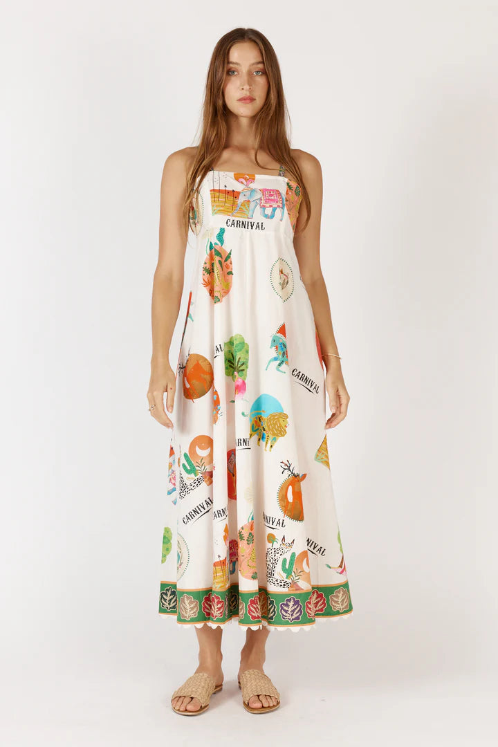 Rubyyaya Down Under Sundress White