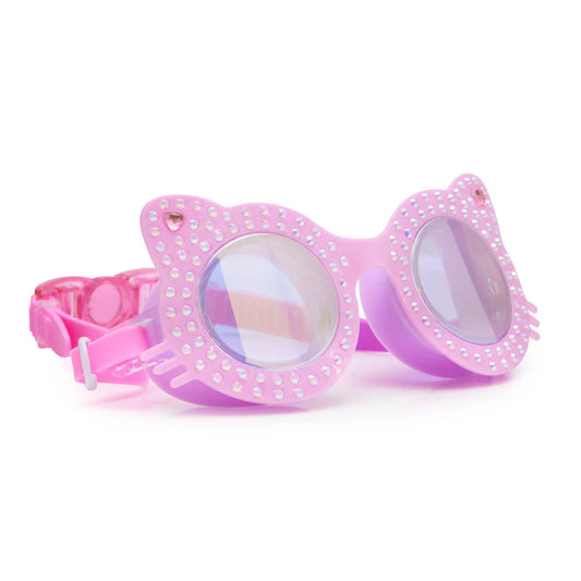 BLING2O Kitten Pawprint Pink Swim Goggles