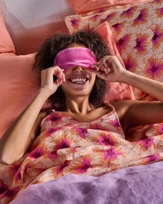 Pink Velvet Eye Mask