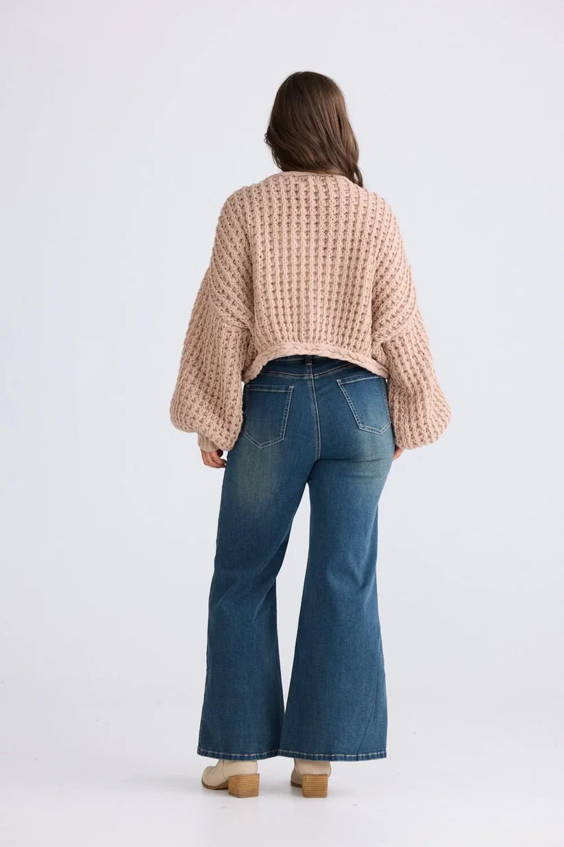 Zinnia Tie Cardi - Latte