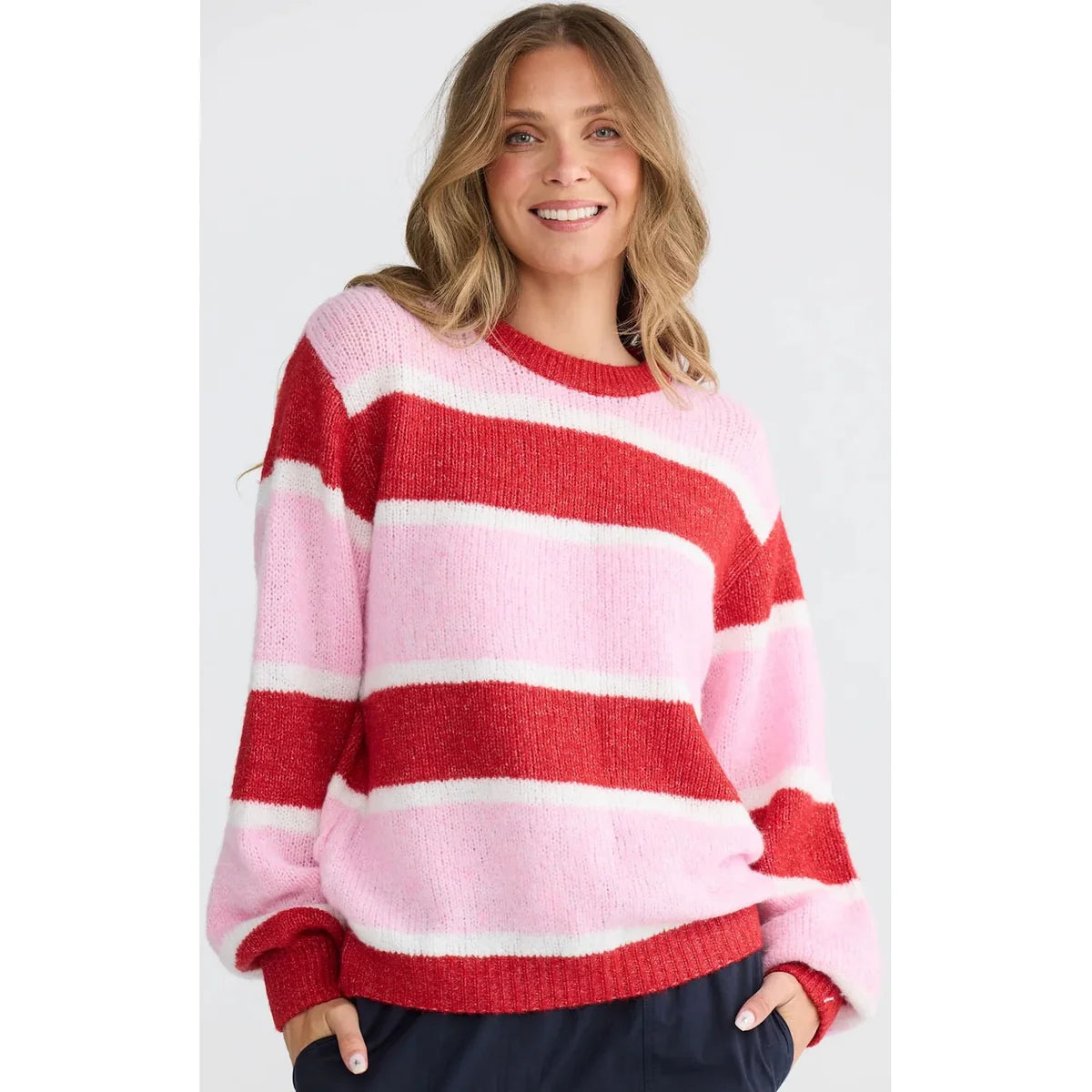 HOLIDAY - COVE KNIT-Pink Multi Stripe