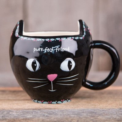 Black Cat -Purr-fect Friend Mug