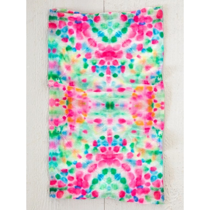 Boho Bandeau Spring Rainbow Tie Dye