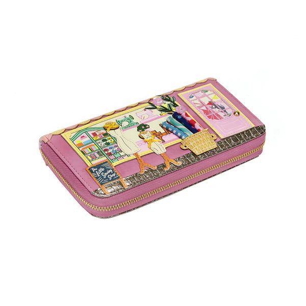 Vendula Sewing Shop Raspberry Edition Large Ziparound Wallet