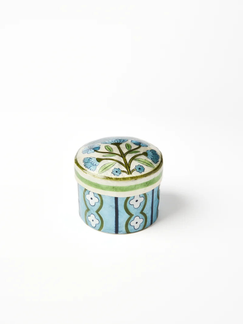 SAMIRA SHORT BOX BLUE FLOWER
