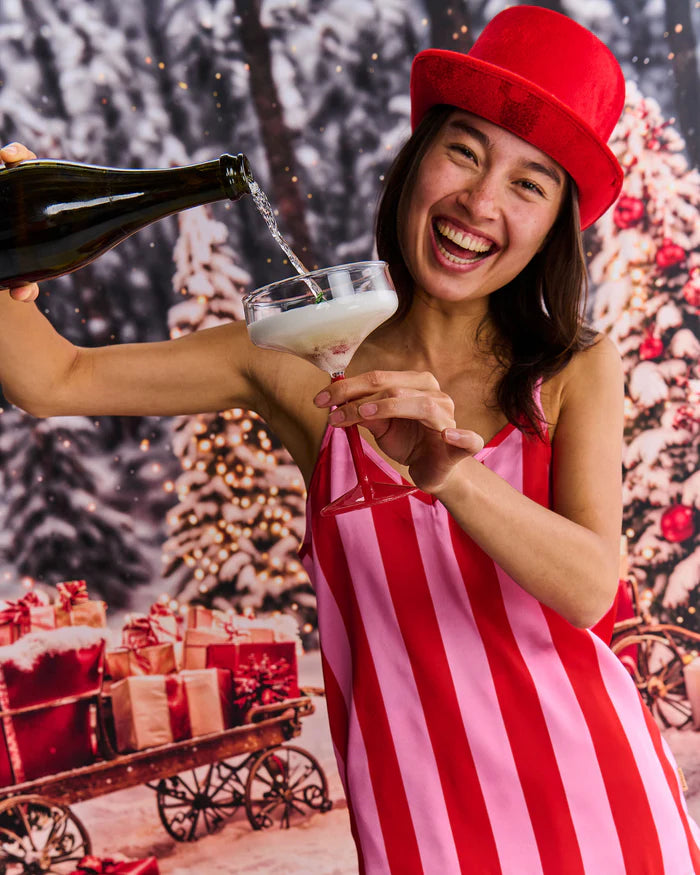 Santa Baby Adult Eco Satin Shorts & Cami Pyjama Set