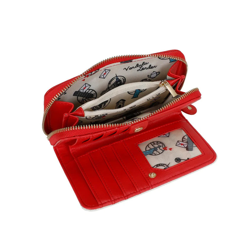 NO.25 MISTLETOE LANE MEDIUM ZIPAROUND WALLET