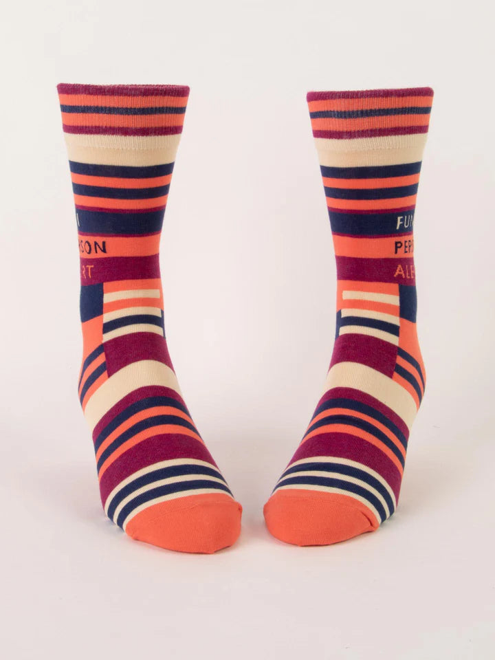 Fun Person Alert Mens Crew Socks