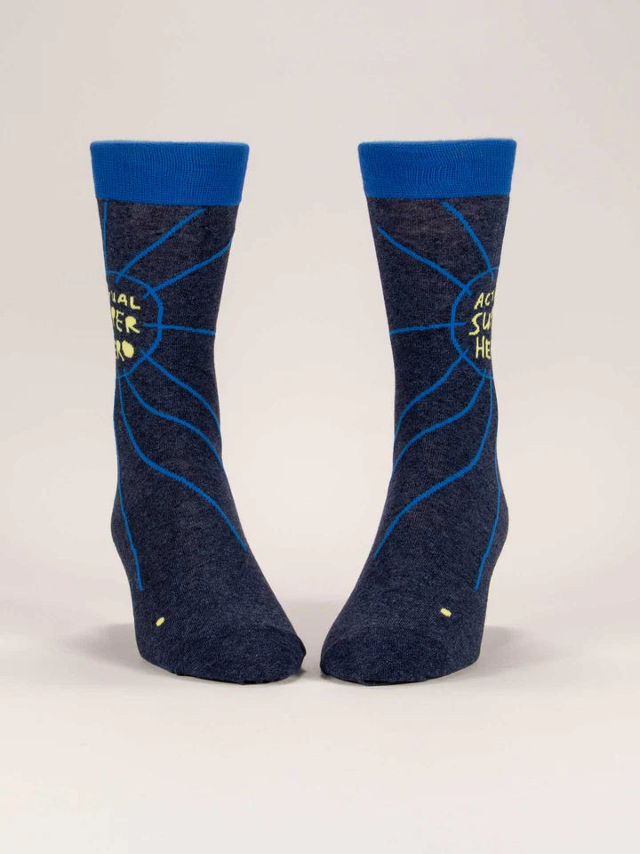 Actual Superhero Mens Crew Socks