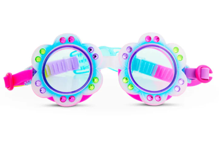 BLING2O Blossom Blue Petals Swim Goggles
