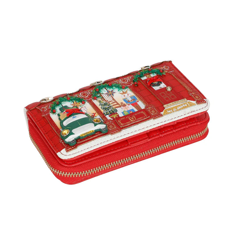 NO.25 MISTLETOE LANE MEDIUM ZIPAROUND WALLET