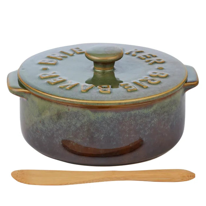 Assemble Loire Ceramic Brie Baker Olive