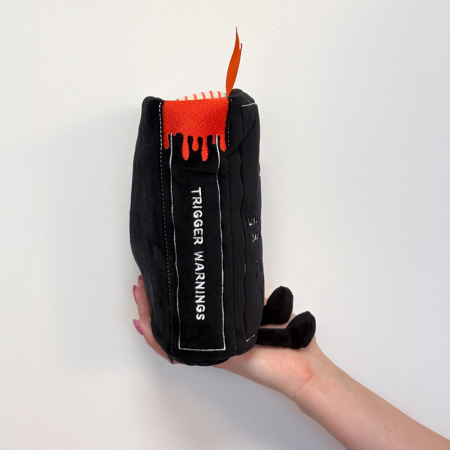 "I Like My Thrillers Dark & Twisted" Book Plush