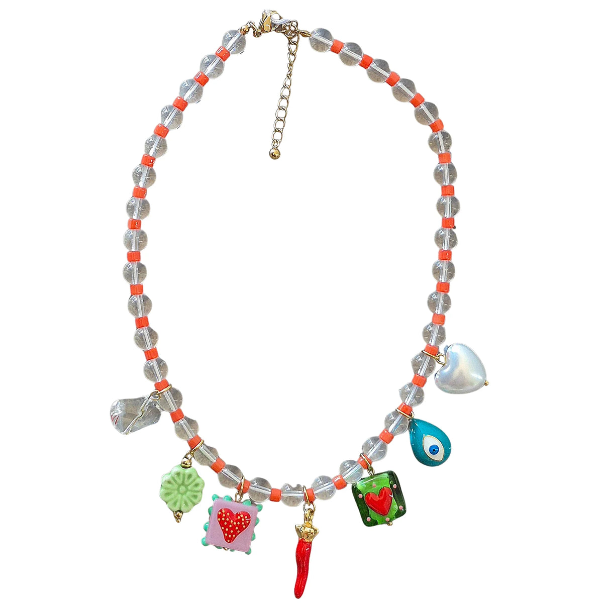 Beaded Charm Necklace