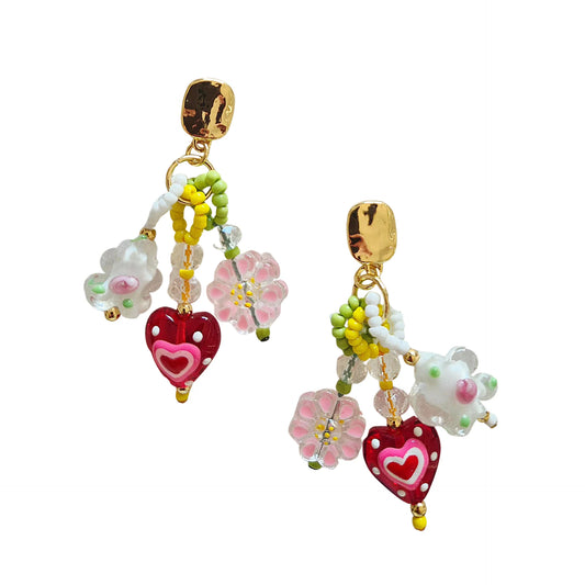 Beaded Earrings Daisy