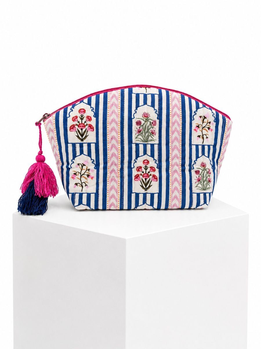 Blue Cottage Cosmetic Pouch