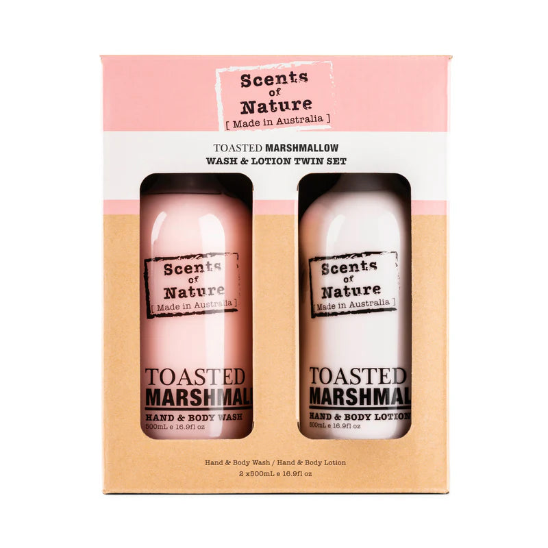 Scents of Nature Toasted Marshmallow Wash & Lotion Gift Pack 2 x 500mL