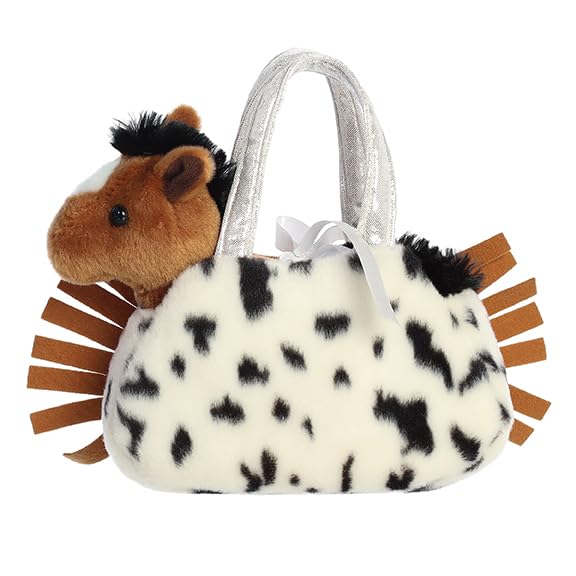 Fancy Pal - Brown Horse in Western Fringe Bag