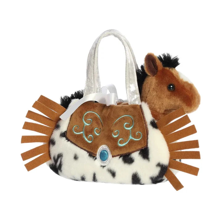 Fancy Pal - Brown Horse in Western Fringe Bag