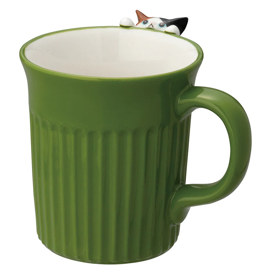Decole Cat Hanging Mug - Calico Cat