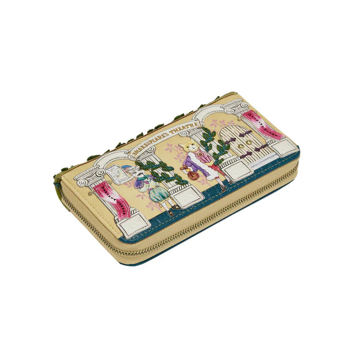 Vendula Shakespeare's Theatre - Twelfth Night Large Ziparound Wallet