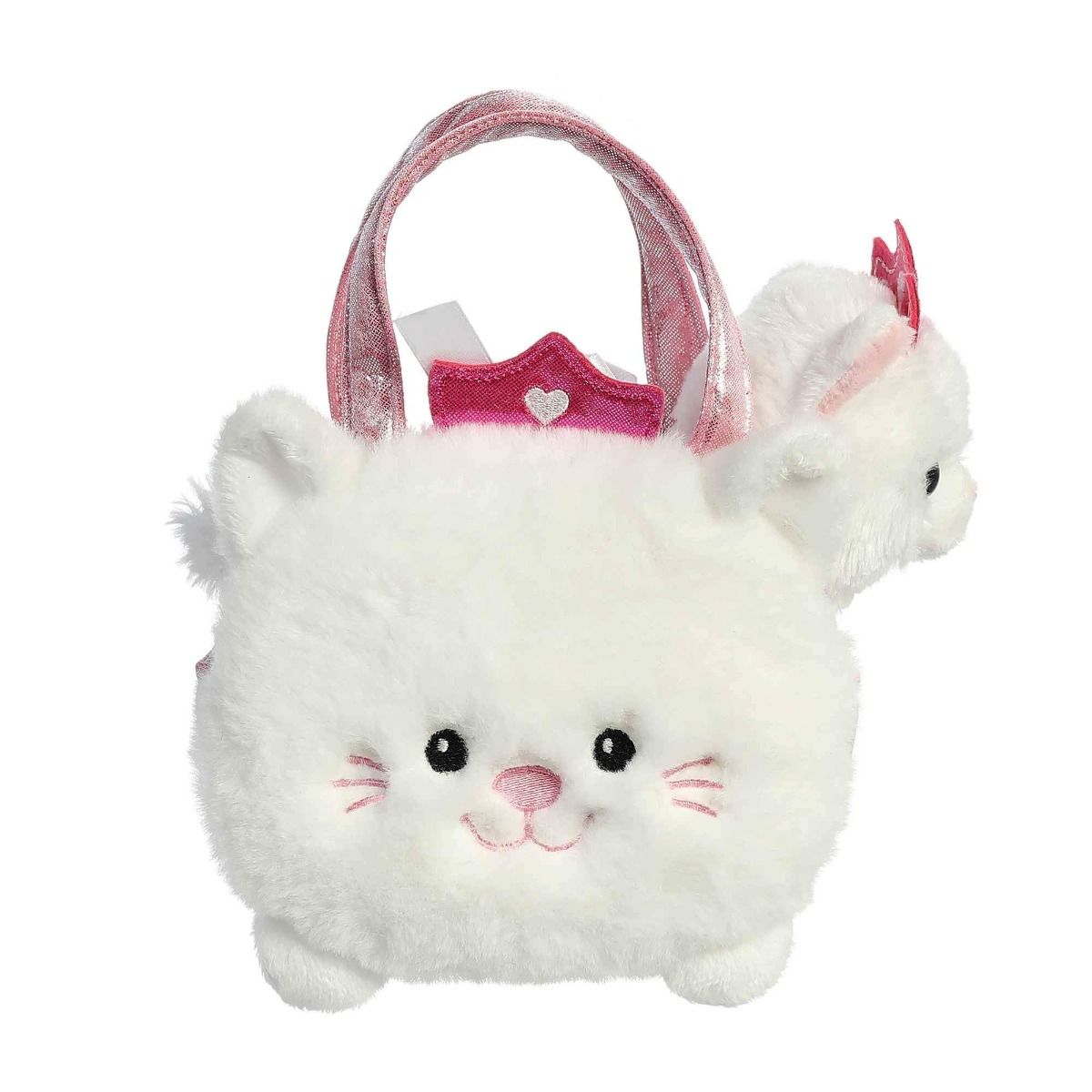 Fancy Pal - White Princess Cat in Kitty Bag