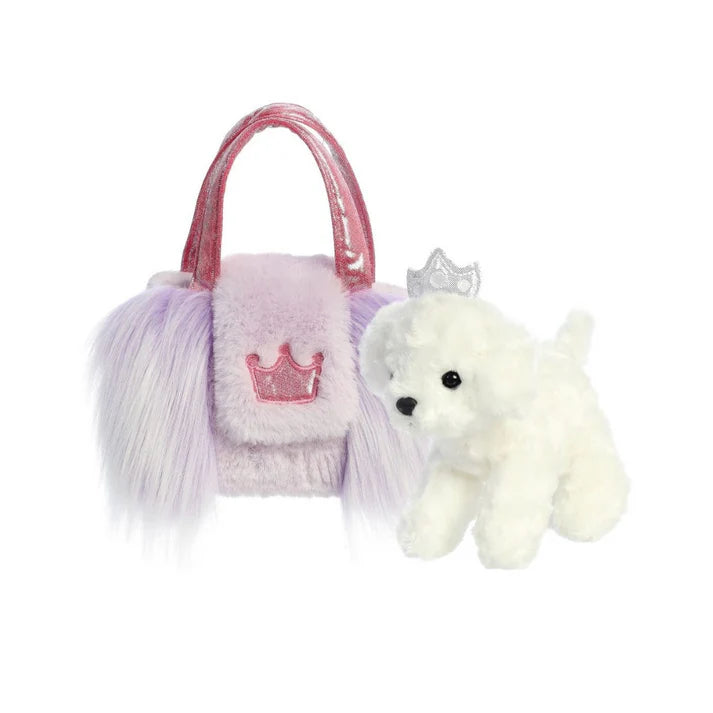 Fancy Pal - Bichon Purple Frill Bag with Crown