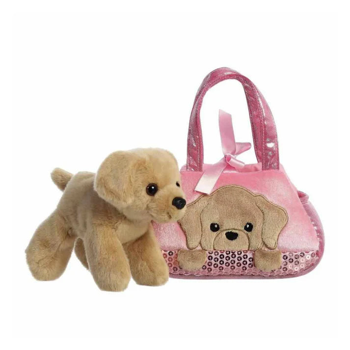 Fancy Pal - Peekaboo Labrador in Pink Labrador Bag
