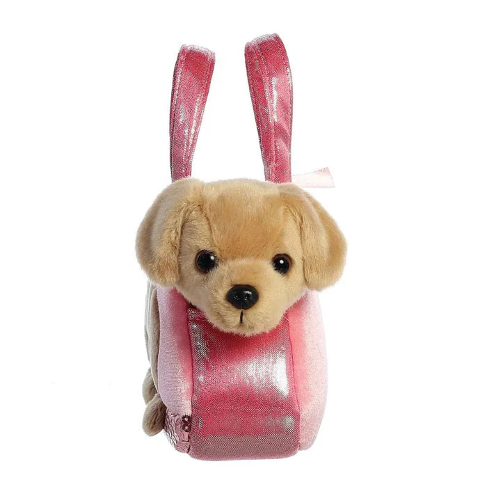 Fancy Pal - Peekaboo Labrador in Pink Labrador Bag