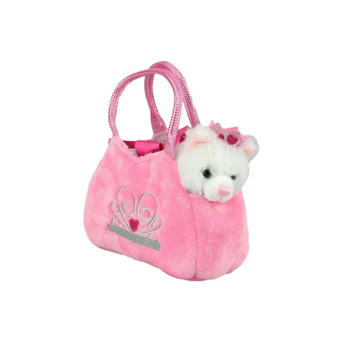 Fancy Pal - Princess Cat in Pink Crown Bag