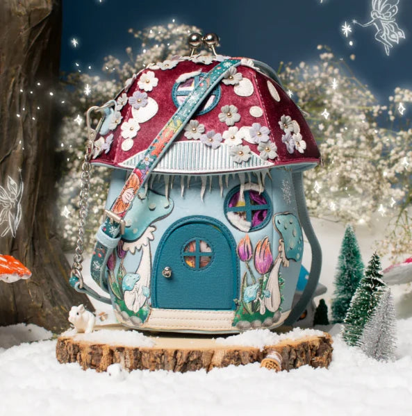 Vendula Fairy Village Snowflake Edition Toadstool House Bag
