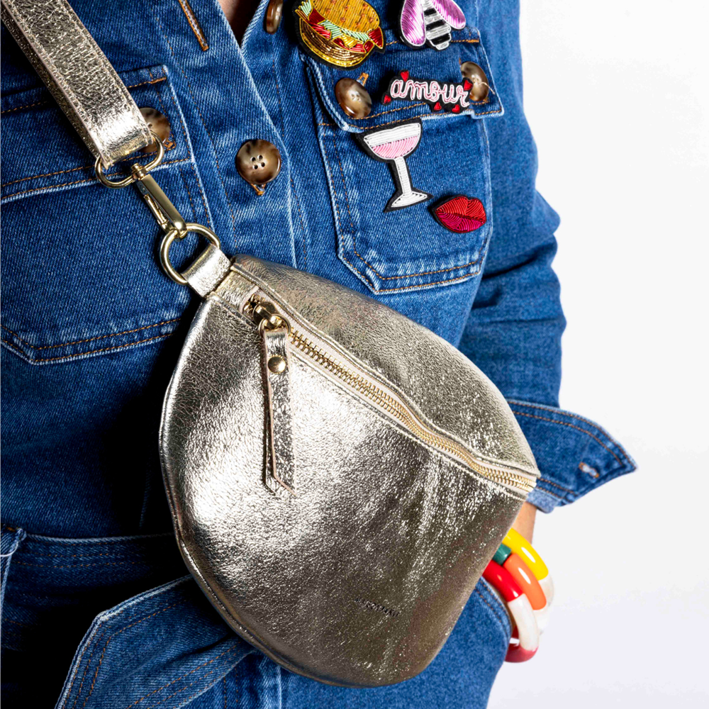 MAISON FANLI - Bum Bag METALLIC SILVER