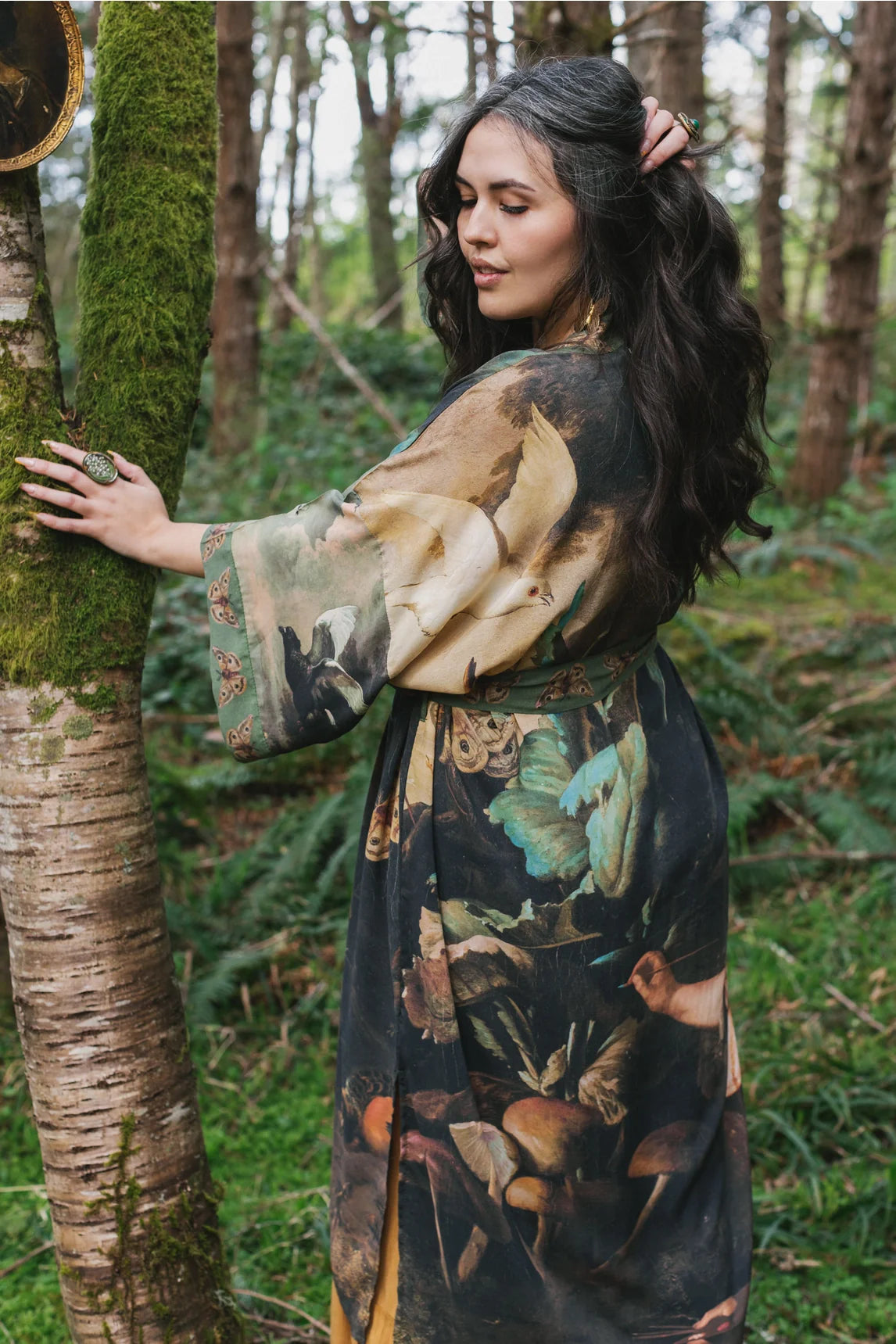 Market Of Stars - Heartwork - Opera Duster Bamboo Kimono Robe