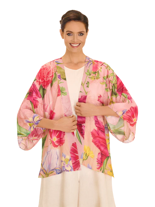 Powder Kimono Jacket - Floral Study - Petal