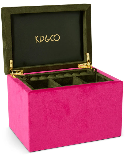 Kip & Co Prickly Pear Velvet Jewellery Box- Large