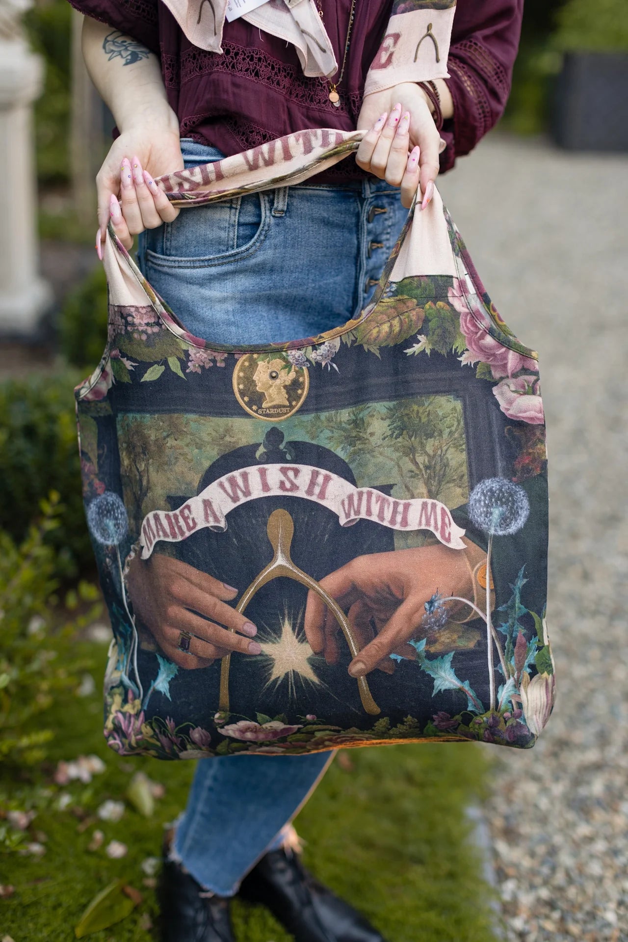 Make a Wish' Linen Tote Bag - Market of Stars