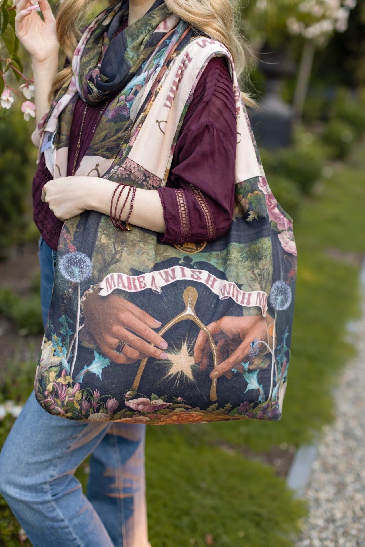Make a Wish' Linen Tote Bag - Market of Stars
