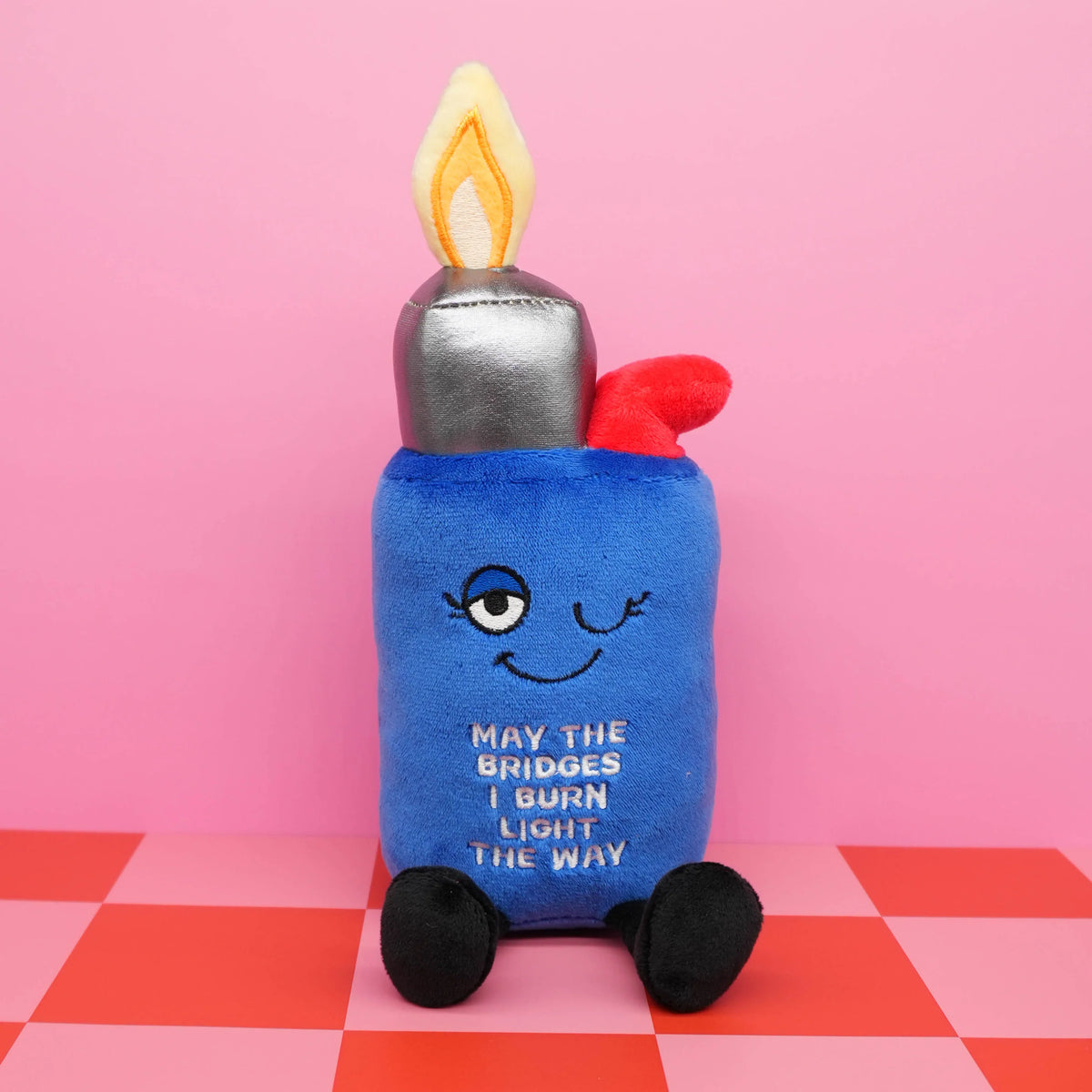"May the Bridges I Burn Light the Way" Lighter Plush